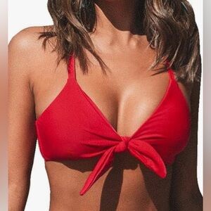 NWT Red Bikini Top